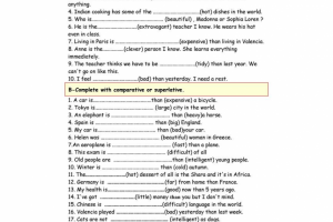 COMPARATIVES AND SUPERLATIVES 5